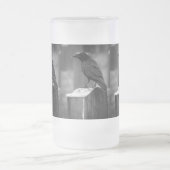 Falln fand eine Feder Mattglas Bierglas (Mittel)