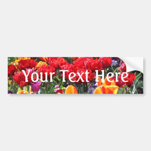 Falln Floral Crimson Waves Autoaufkleber (Vorne)