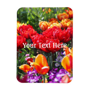 Falln Floral Crimson Waves Magnet