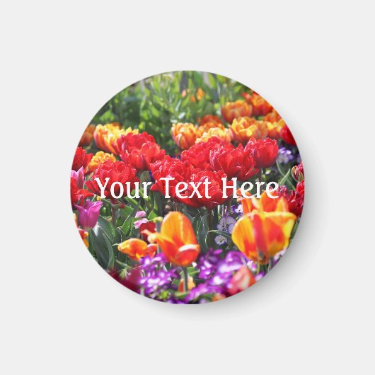 Falln Floral Crimson Waves Magnet (Vorne)