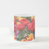 Falln Floral Crimson Waves Mattglastasse (Vorderseite Links)