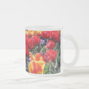 Falln Floral Crimson Waves Mattglastasse
