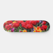 Falln Floral Crimson Waves Skateboard (Horizontal)