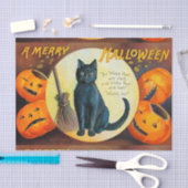 Falln fröhliche Halloween Katze Seidenpapier (Handwerk)