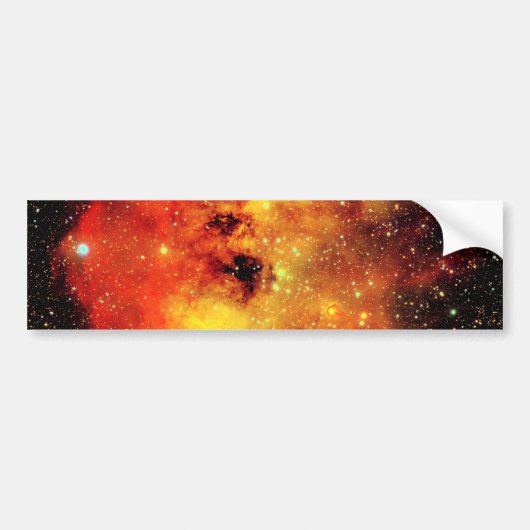 Falln Galaxy auf Feuer Autoaufkleber (Vorne)