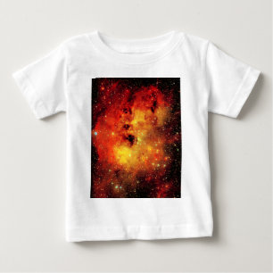 Falln Galaxy auf Feuer Baby T-shirt