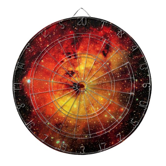 Falln Galaxy auf Feuer Dartscheibe (vorne)