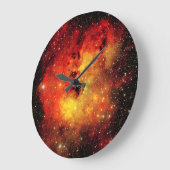 Falln Galaxy auf Feuer Große Wanduhr (Winkel)