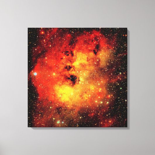 Falln Galaxy auf Feuer Leinwanddruck (Vorderseite)