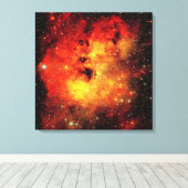 Falln Galaxy auf Feuer Leinwanddruck (Insitu (Holzboden))