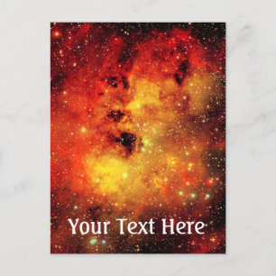 Falln Galaxy auf Feuer Postkarte