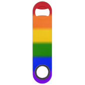 Falln Gay Pride-Flagge Speedflaschenöffner (Vorderseite)