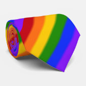 Falln Gay Pride-Flagge v2 Krawatte (Gerollt)