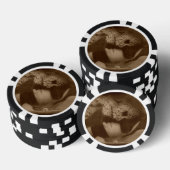 Falln geben der Versuchung Pokerchips (Stapel)