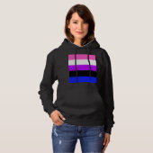 Falln Genderfluid Stolz-Flagge Hoodie (Vorne ganz)