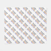 Falln gerade, aber nicht schmaler (schwarzer Text) Fleecedecke (Vorderseite (Horizontal))