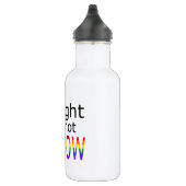 Falln gerade, aber nicht schmaler (schwarzer Text) Trinkflasche (Rechts)