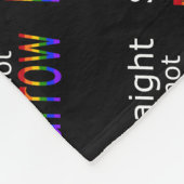 Falln gerade, aber nicht schmalig (weißer Text) Fleecedecke (Ecke)