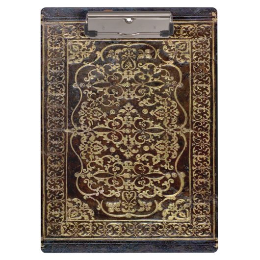 Falln Gilded Leather Tome Book Klemmbrett (Vorderseite)