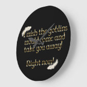 Falln Goblins bringen dich weg Große Wanduhr (Winkel)