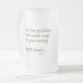 Falln Goblins bringen dich weg Mattglas Bierglas (Vorderseite Links)