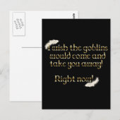 Falln Goblins bringen dich weg Postkarte (Vorne/Hinten)