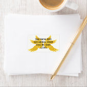 Falln Gold Archangel Wings Adressaufkleber (Insitu)