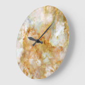 Falln-Gold-Rippled-Marmor Große Wanduhr (Winkel)