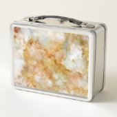 Falln-Gold-Rippled-Marmor Metall Lunch Box (Rückseite)
