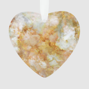 Falln-Gold-Rippled-Marmor Ornament