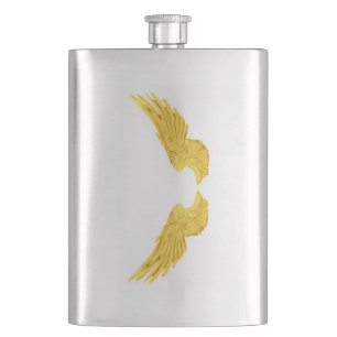 Falln Golden Angel Wings Flachmann