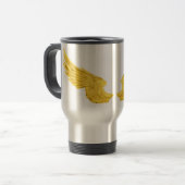 Falln Golden Angel Wings Reisebecher (Vorderseite Links)