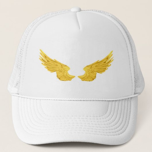 Falln Golden Angel Wings Truckerkappe (Vorderseite)