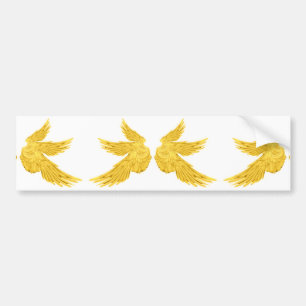 Falln Golden Archangel Wings Autoaufkleber