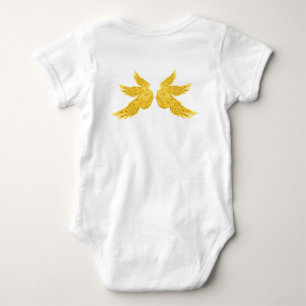 Falln Golden Archangel Wings Baby Strampler