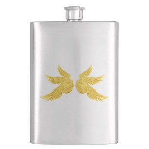 Falln Golden Archangel Wings Flachmann