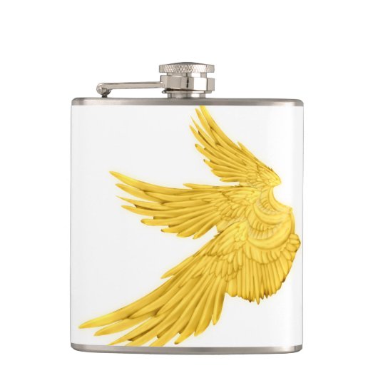 Falln Golden Archangel Wings Flachmann (Vorderseite)