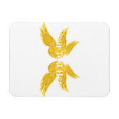 Falln Golden Archangel Wings Magnet (Horizontal)