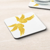 Falln Golden Archangel Wings Untersetzer (Linke Seite)