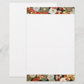 Falln Golden Chrysanthemums Briefpapier (Vorne/Hinten)