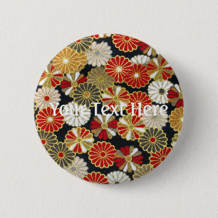 Falln Golden Chrysanthemums Button