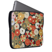 Falln Golden Chrysanthemums Laptopschutzhülle (Vorne Rechts)