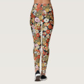 Falln Golden Chrysanthemums Leggings (Rückseite)