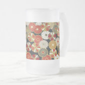 Falln Golden Chrysanthemums Mattglas Bierglas (VorderseiteRechts)