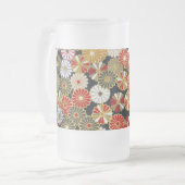 Falln Golden Chrysanthemums Mattglas Bierglas (Vorderseite Links)