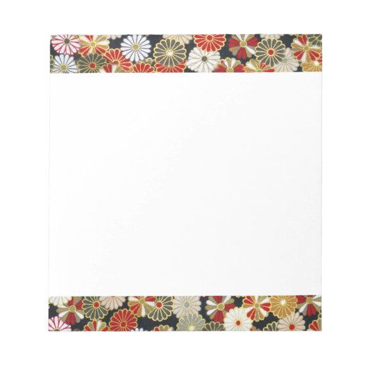 Falln Golden Chrysanthemums Notizblock (Vorderseite)
