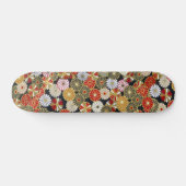 Falln Golden Chrysanthemums Skateboard (Horizontal)