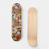 Falln Golden Chrysanthemums Skateboard (Vorderseite)