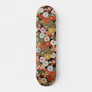 Falln Golden Chrysanthemums Skateboard