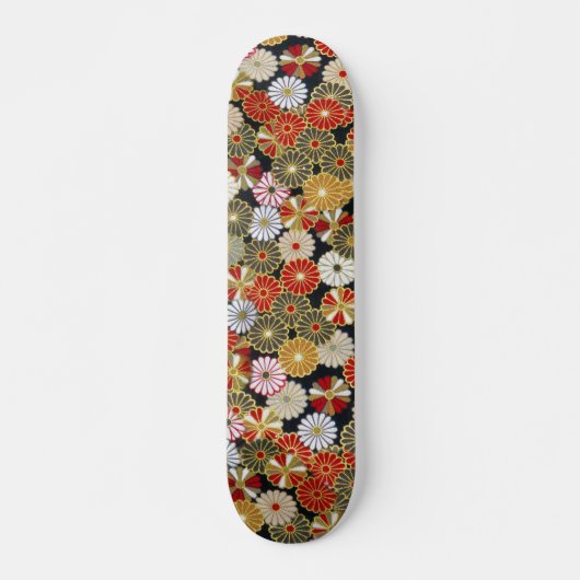 Falln Golden Chrysanthemums Skateboard (Vorne)
